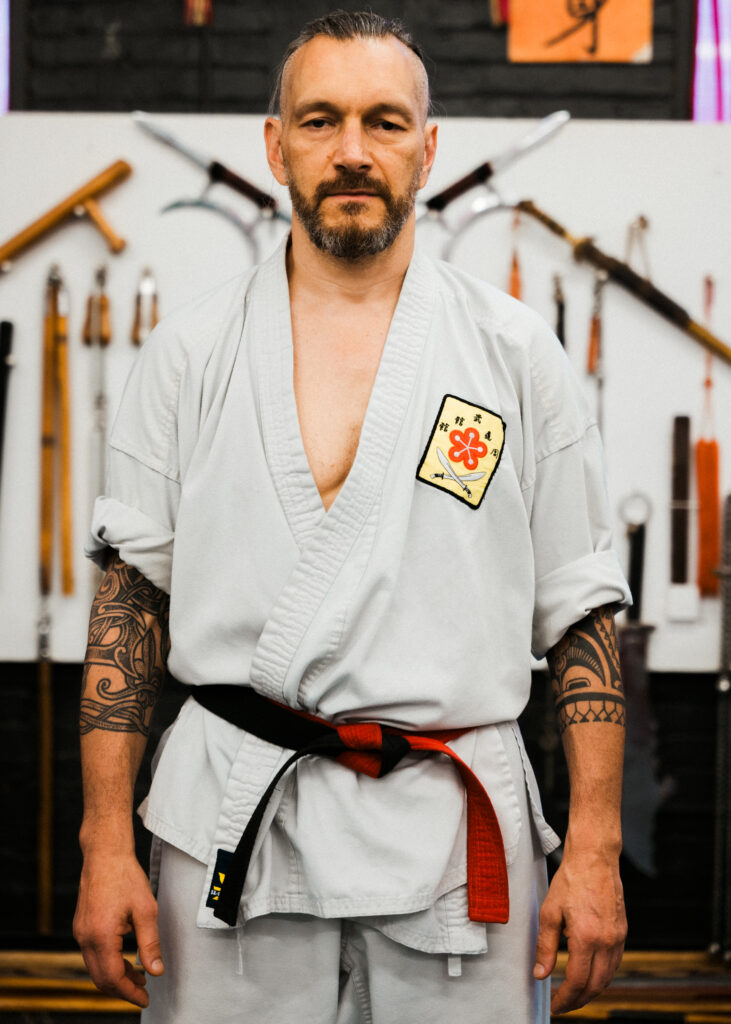 Instructor David. Red & black belt